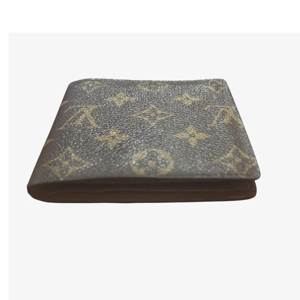 Louis Vuitton Monogram Canvas Bifold Wallet with Coin Pocket CA0958 Spain